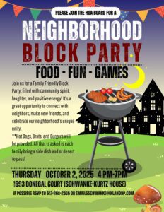 HOA Hosted Block Party